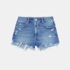 Chân váy mini cotton xếp tầng